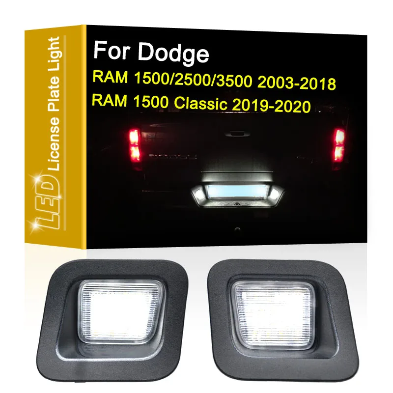 

Внешний свет 12 В для Dodge RAM 1500/2500/3500 2003-2018 RAM 1500 Classic 2019-2020 белый свет для номерного знака в сборе