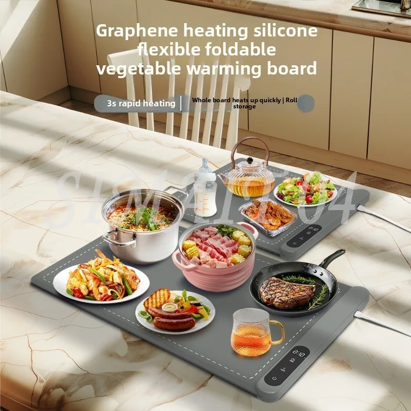 

Vegetable Warming Board, Graphene Folding Multi-functional Household Hot Rice Cutting Board, Thermal Insulation Board