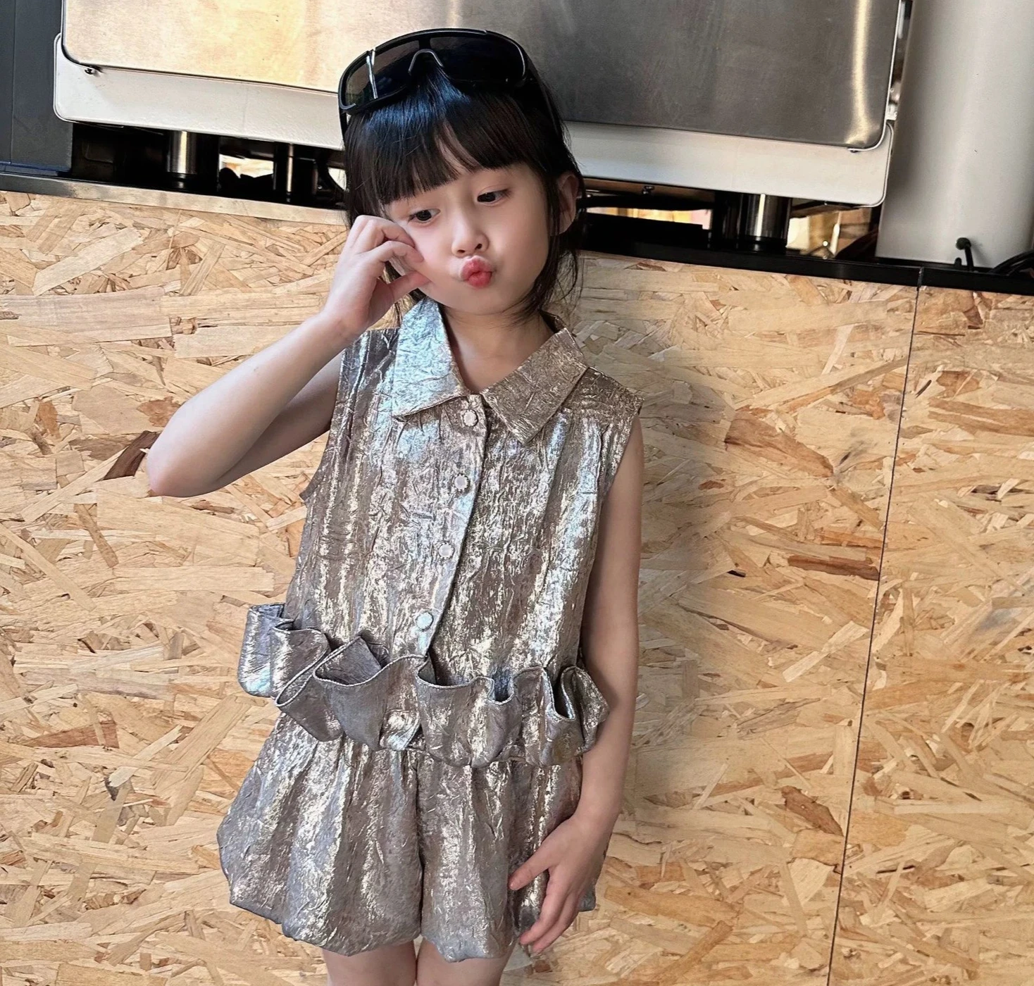 Girls Small Fragrant Style Set Spring Summer 2026 New Girls Temperament Two-piece Set Children Clothing