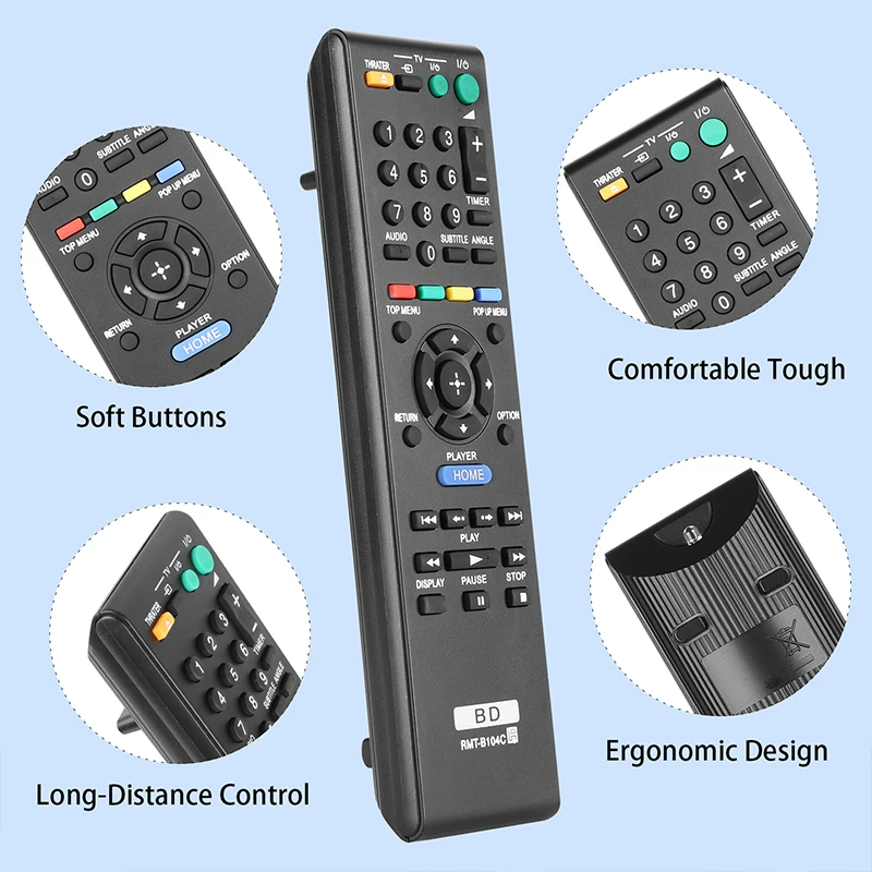 RMT-B104C Remote Control For Sony Blu ray Disc Player BDP-X2 BDP-BX37 BDP-BX57 BDP-BX59 BDP-S185 BDP-S190 BDP-S270 BDP-S300