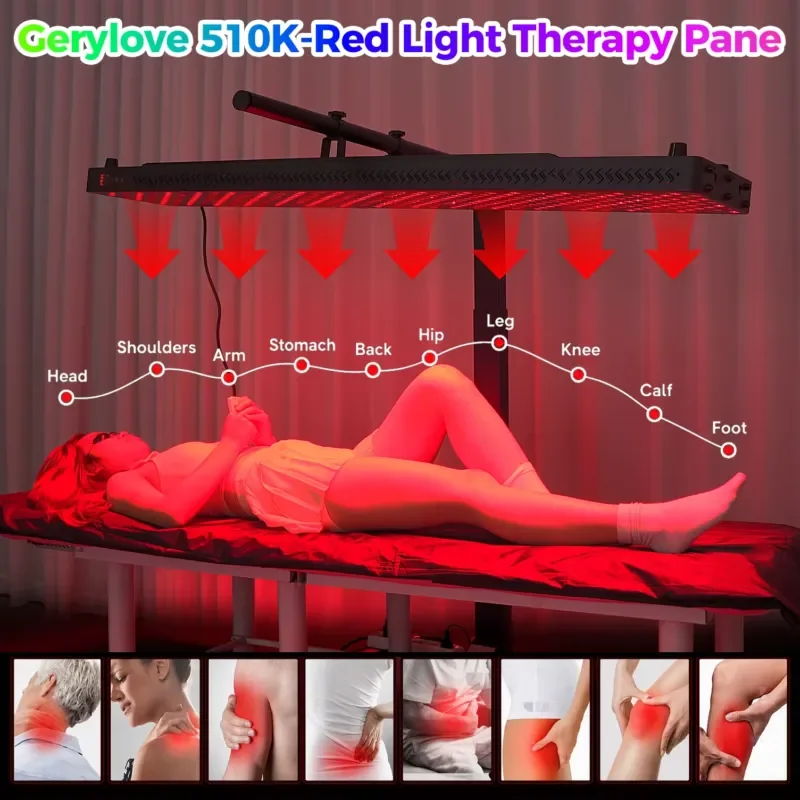 Stand Up Red Light Therapy Device 360 LED 660nm 850nm Near Infrared Whole Body Skin Tightening Home Use US Plug
