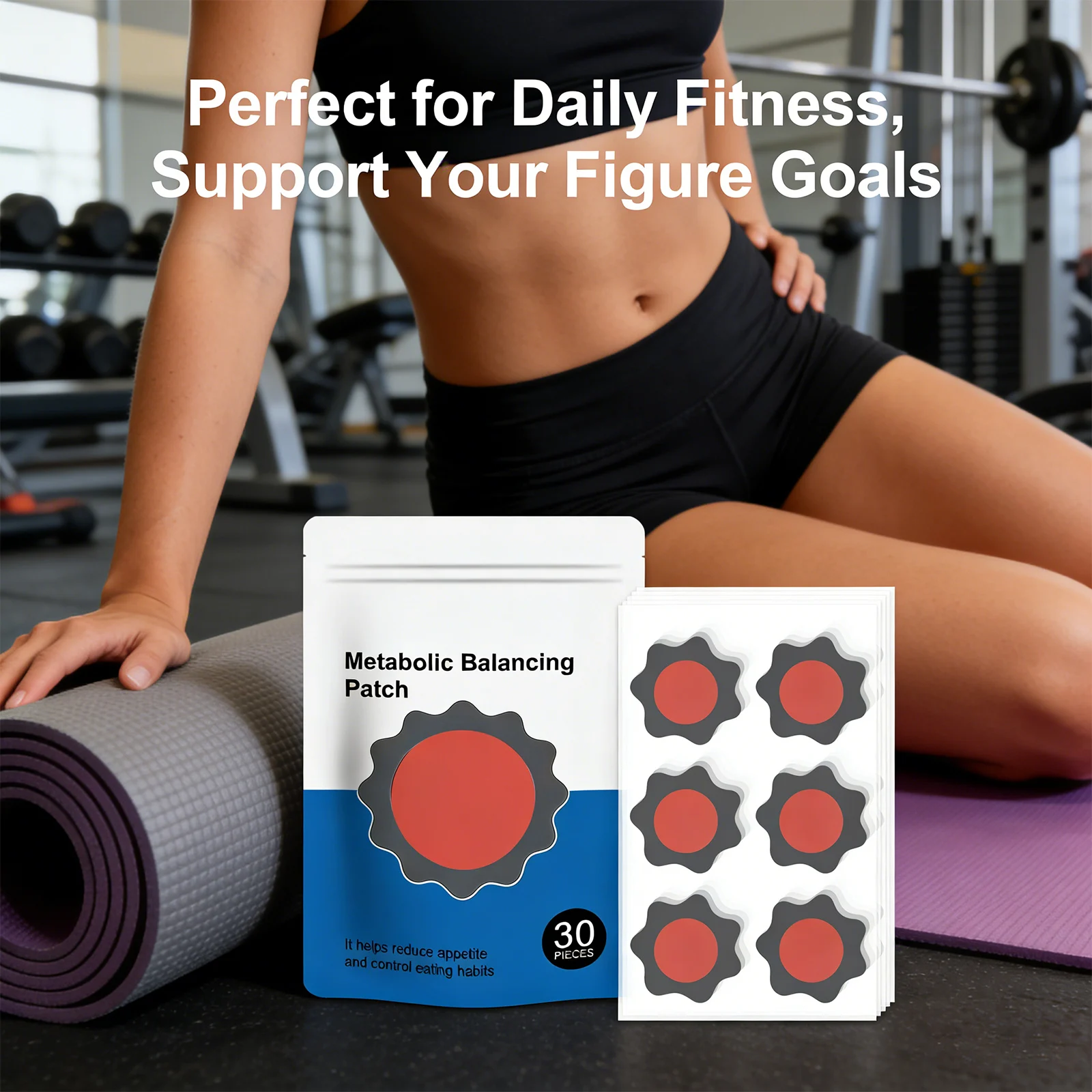 Metabolic Balancing Patch Fitting Assistance Control Appetite & Eating Habit Moisturizing Skin Weight Management Body Care Patch