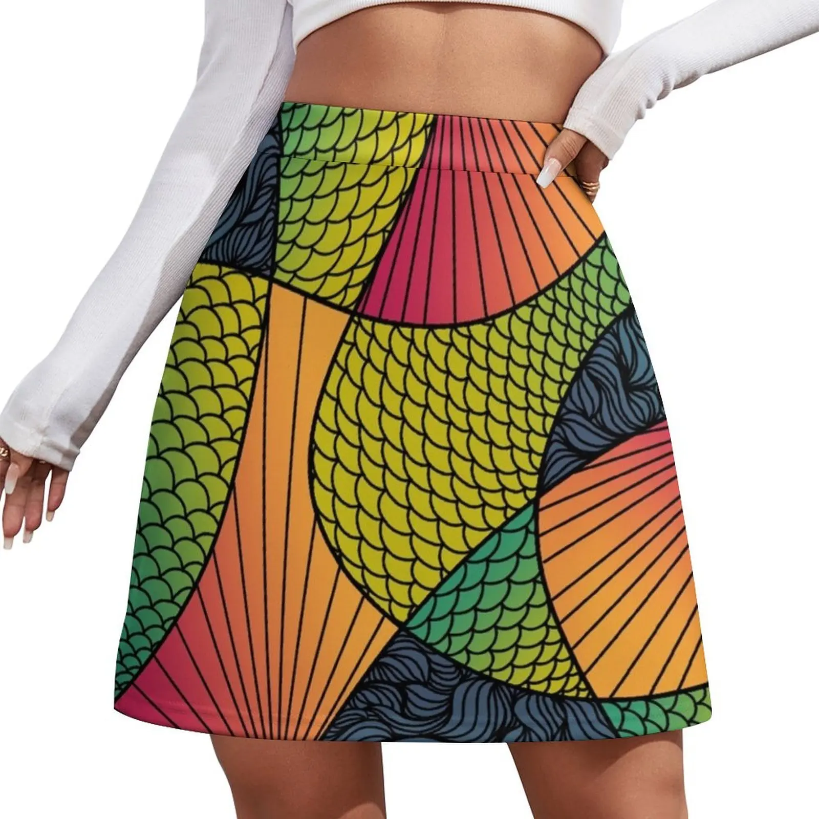 

Mermaid Mini Skirt women's golf wear summer shorts women clothes Woman clothing