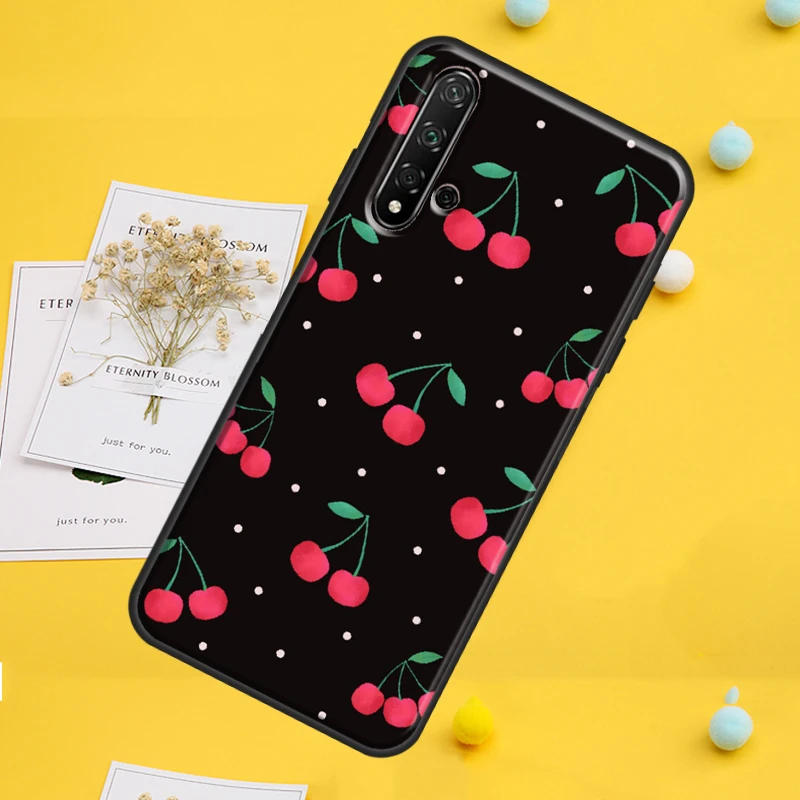 نمط الكرز لهواوي نوفا 12i 7i 8i 11i 12s 9 10 SE Y91 Y90 Y60 Y70 Y72 Y61 P30 P40 Lite P60 Pro