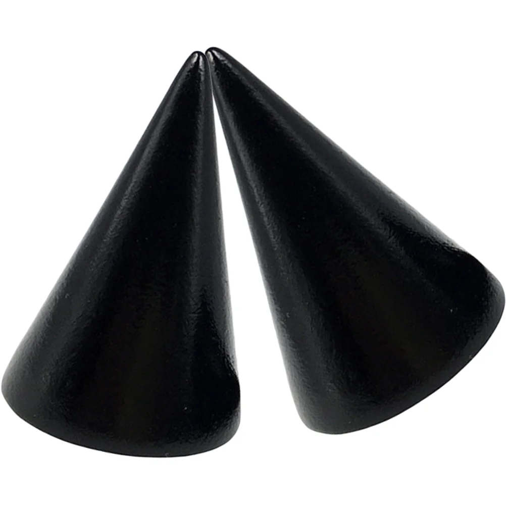 

2 Pcs Cone Ring Holder Stand for Jewelry Brackets Desktop Support Display Holders Organizer