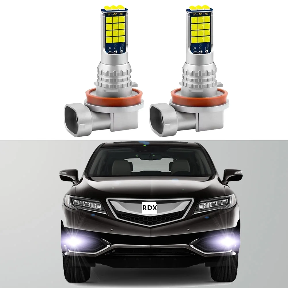 

2pcs Led Car Fog Lamp For Acura RDX 2007-2012 2013 2014 2015 2016 2017 2018 Front Fog Light Bulb Car Accessories Canbus