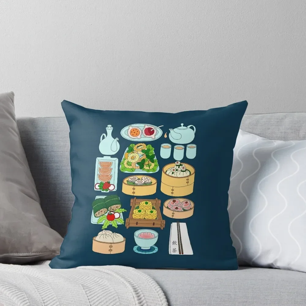 Sunday Dim Sum Lunch Throw Pillow Cushion Cover Luxury pillowcases for sofa cushions Pillow