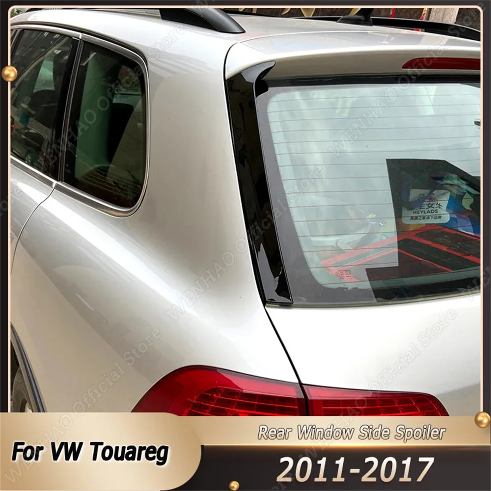 

For Volkswagen VW Touareg 2011 2012 2013 2014 2015 2016 2017 2Pcs Car Rear Window Side Spoiler Wing Canard Canards Splitter