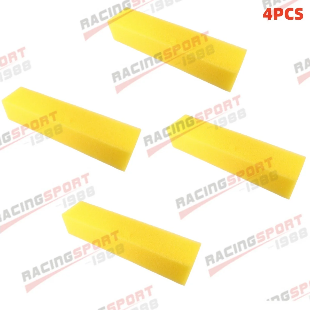 4pcs/ 2PCS Racing Fuel Cell Foam 18' X 4' X 3.5' for G asoline E85 Alcohol Safety Yellow