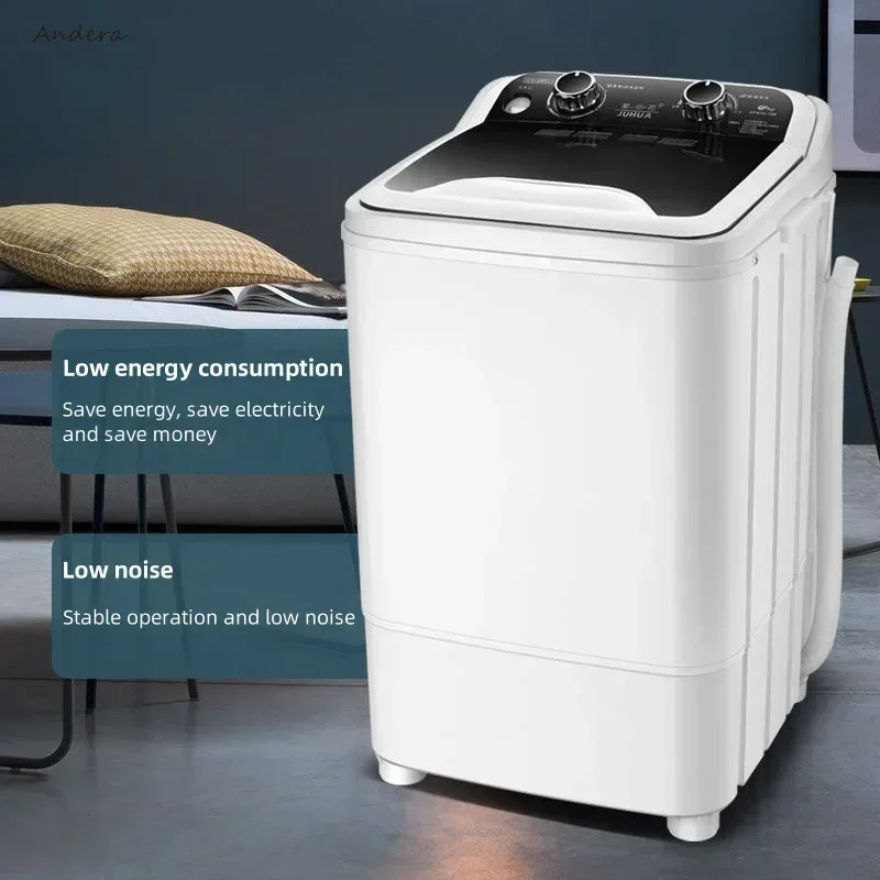 Household Genuine Small Washing Machine - With Mini Washing & Drying Single Barrel, Large Capacity, Semi-Automatic Function