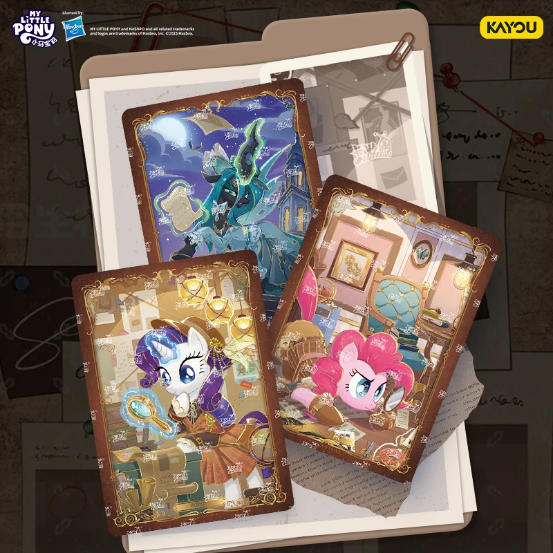 Limitowana Edycja Kart Kolekcjonerskich MLP Kompletny Zestaw Moonlight 9. Generacji, Karty Postaci Rainbow 5 Shiny - Nowe Gadżety Anime 2025