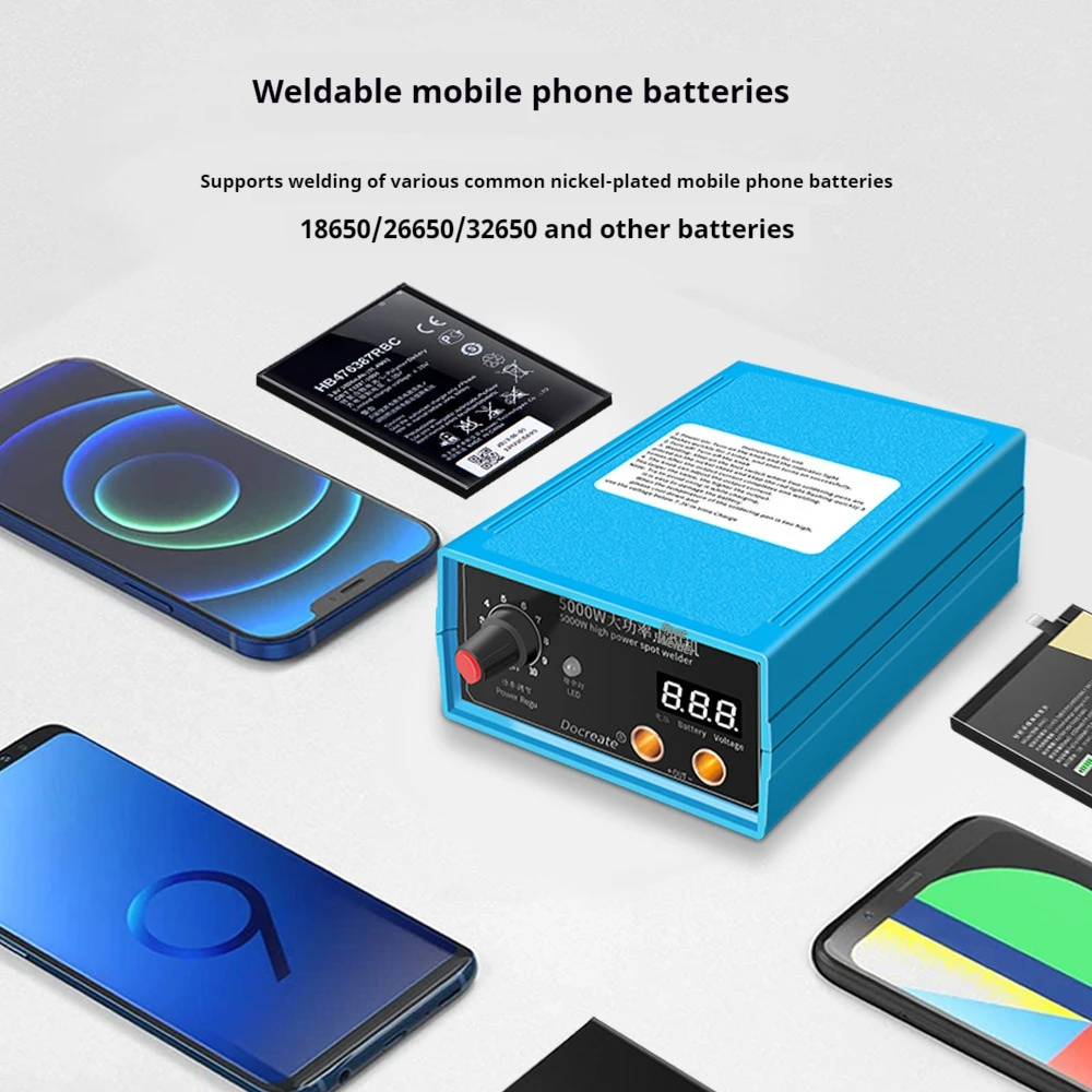 5000 واط ماكينة لحام نقطي صغيرة لتقوم بها بنفسك عدة 18650 بطارية حزمة أدوات لحام 10 والعتاد ماكينة لحام نقطي 0.1 ~ 0.15 مللي متر شريط النيكل