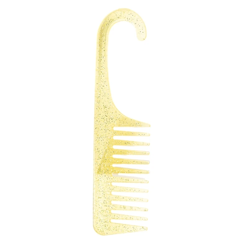 Professional Hair Detangler Wide Teeth Shower Comb for Maneuvering Styling Combs