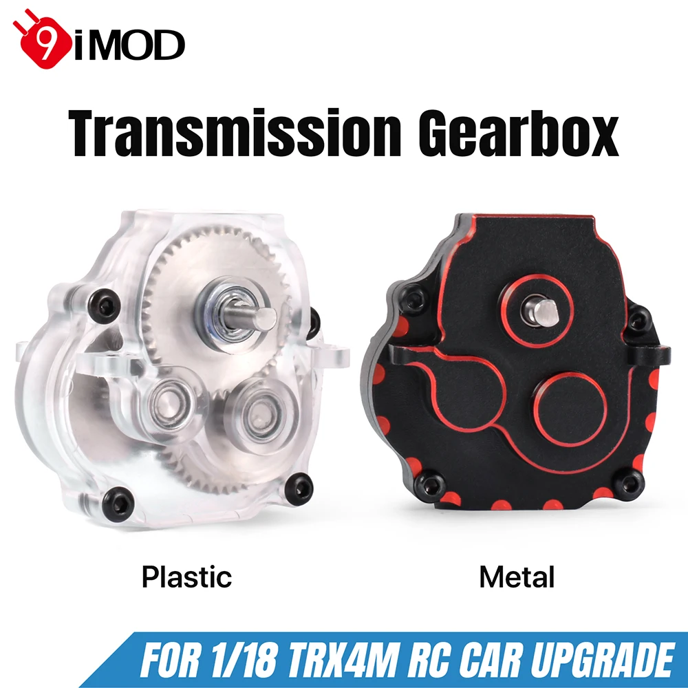 9IMOD Complete Transmission Gearbox RC Car Transmission Gear 40.3:1 Gears Metal/Plastic Case For 1/18 TRX4M RC Car Upgrade Parts