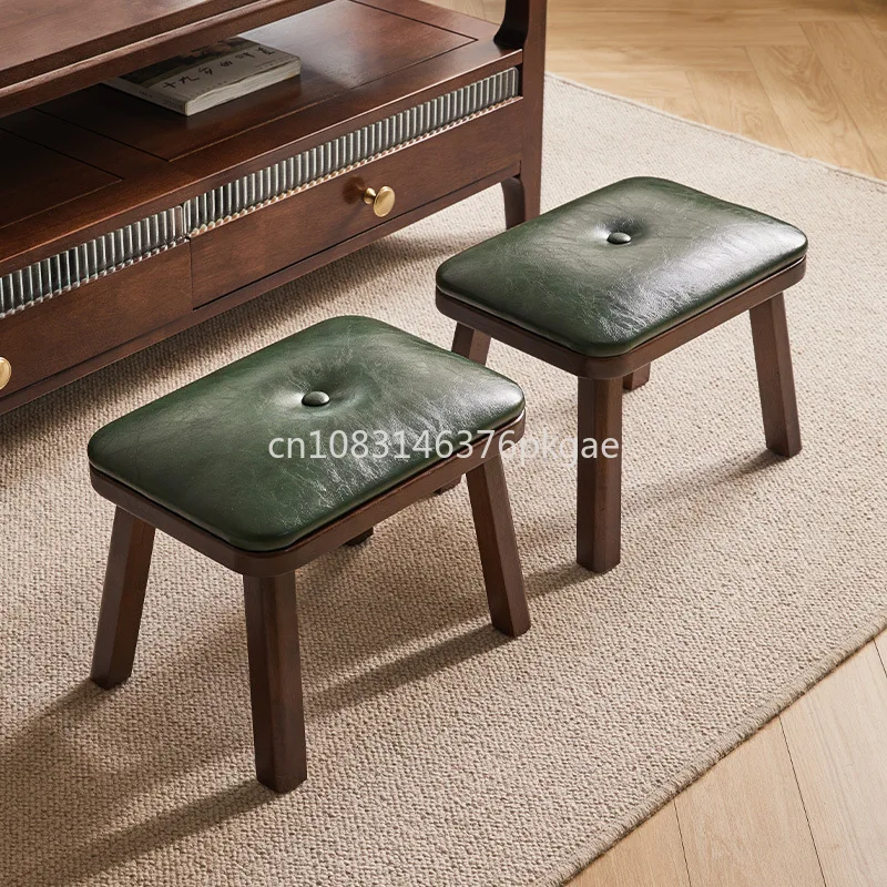 

Solid Wood Stool for Household Use Serving As A Square Low Stool Suitable for Use As wooden stool