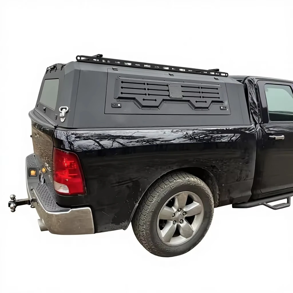 4x4 Waterproof Pickup Truck Canopy Cover Aluminium Hardtop Topper Camper Tonneau Cover for Ram 5.7ft/6.4ft