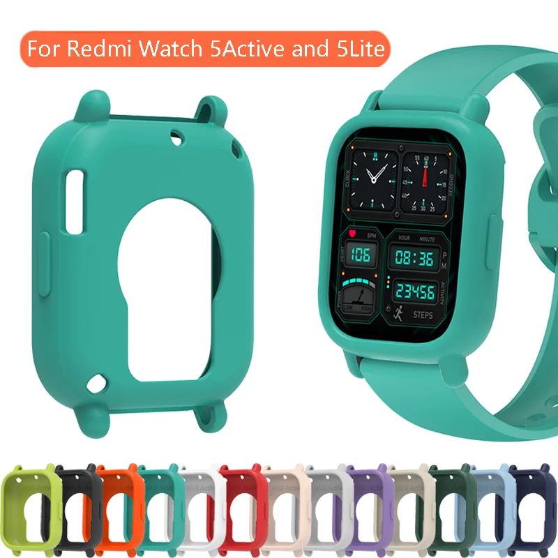 Watch Case For Redmi Watch 5 Active 5 Lite Watch Decoration High Quality Soft Silicone Cover Anti Scratch Protective Shell