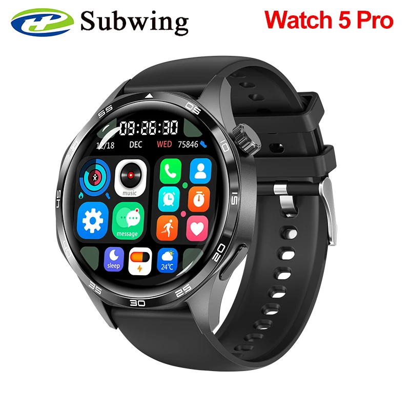 Watch 5 Pro Smart Watch 1.53 Inch NFC GPS Tracker 360*360 HD Screen Men Smartwatch Wireless Bluetooth Call 2024