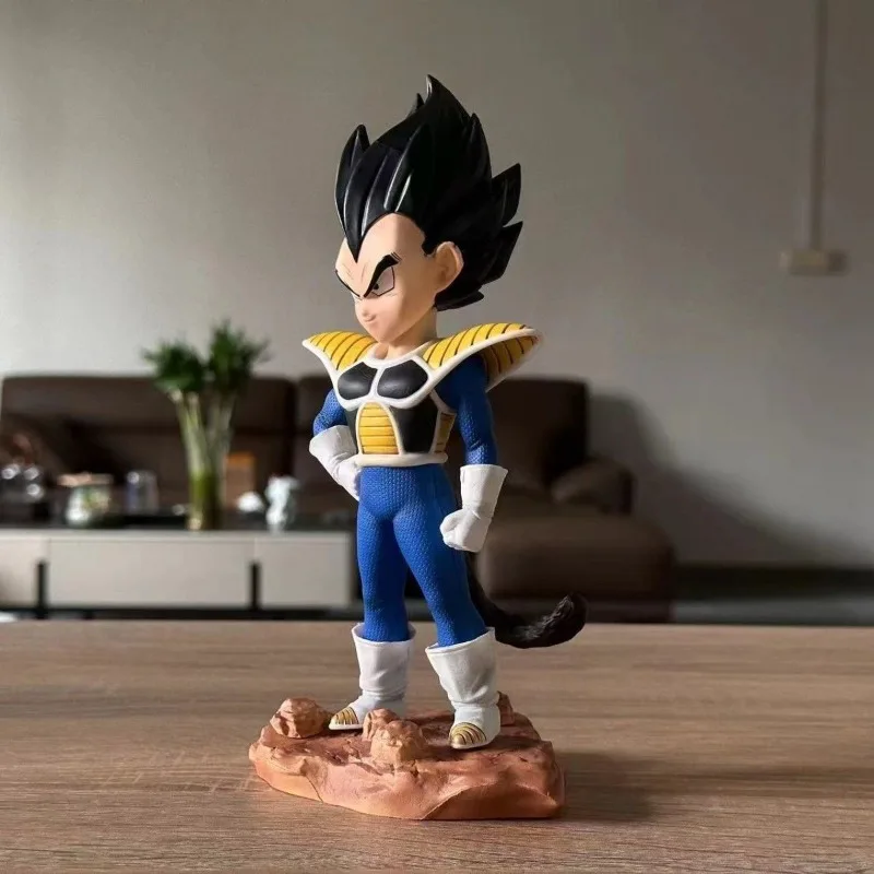 Bandai Anime Dragon Ball Z Kid Vegeta Majin Vegeta Figurka Kolekcjonerska Model Dekoracja na Biurko Zabawki dla Dzieci Prezenty 22CM
