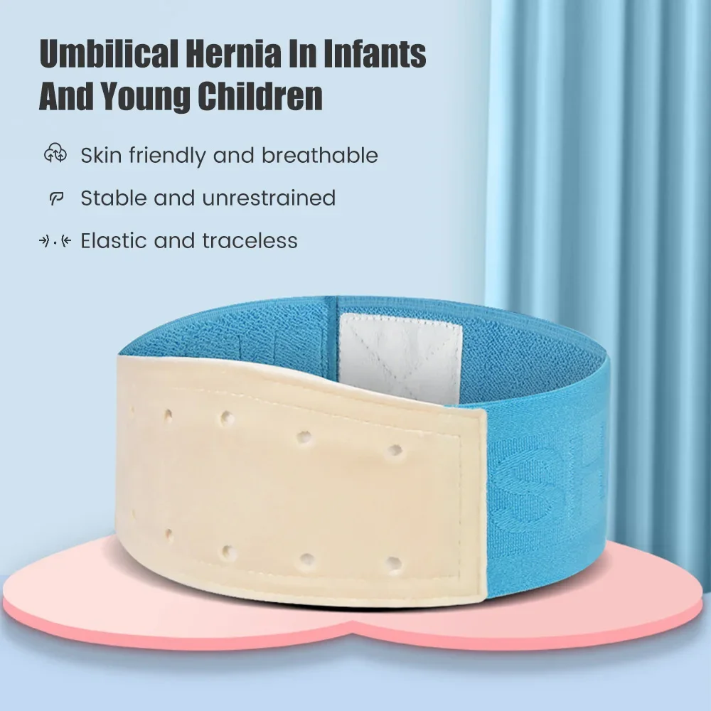 Baby Belly Band Umbilical Hernia Belt Baby Belly Button Band Navel Truss Wrap for Newborn/Infant Soft Skin-friendly Adjustable