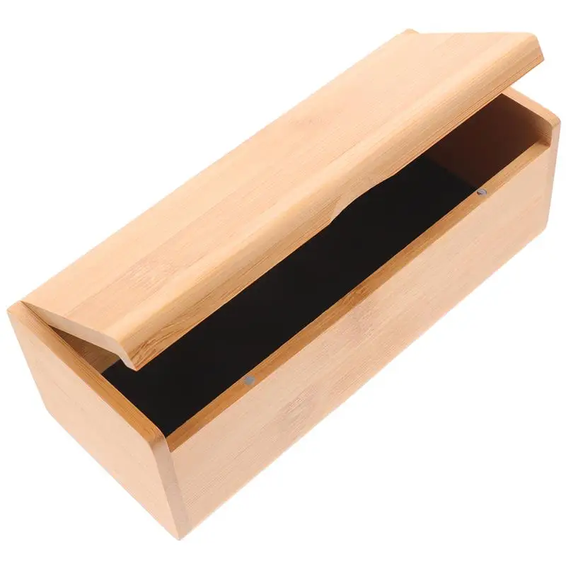 Storage Box Wooden Boxes Makeup Organizer Bread Breadboxes for Sunglasses Jewelry Cases Bamboo Watch Holder Container