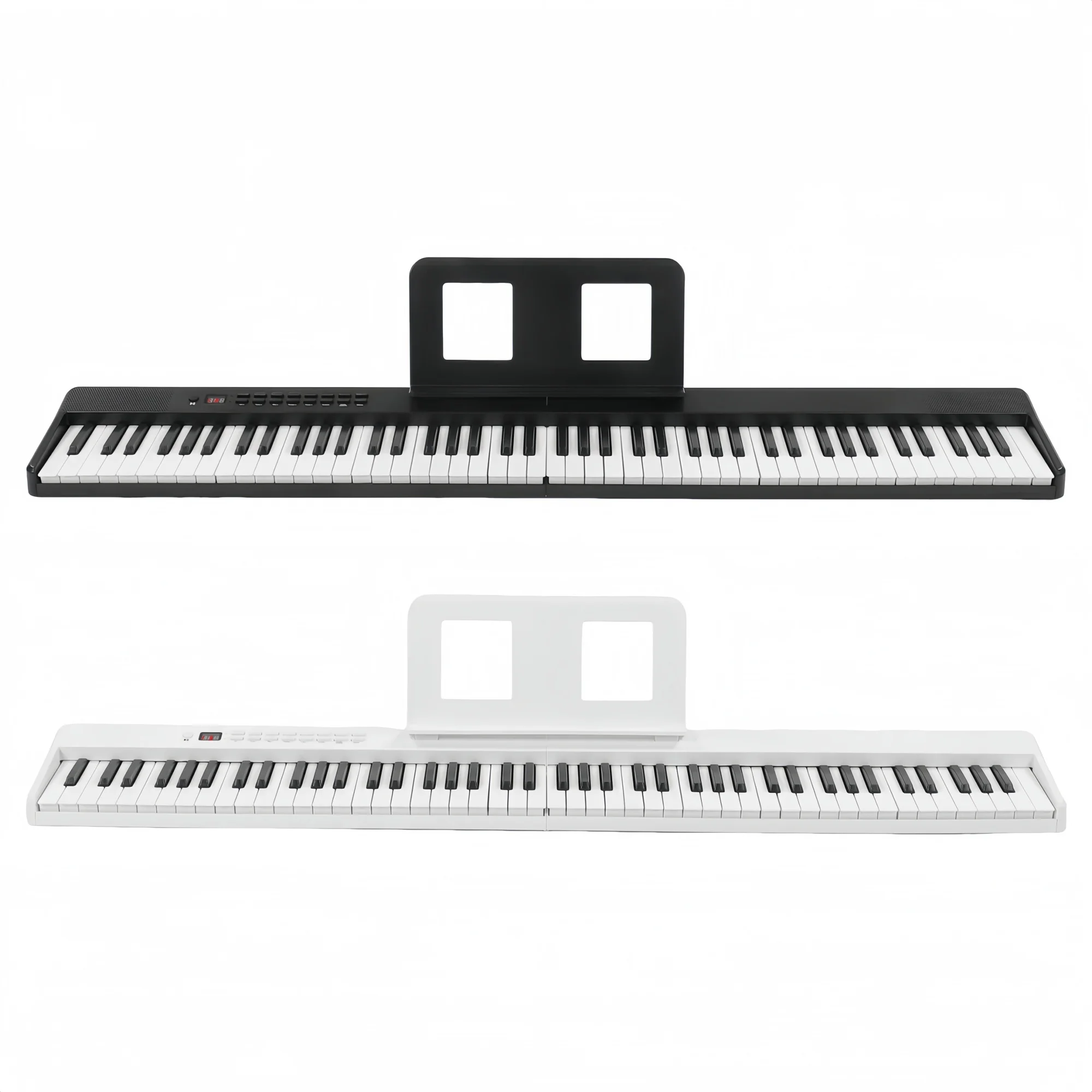 Miwayer 88 Keys Foldable Keyboard Piano Touch Sensitive Bluetooth MIDI USB 128 Tones Travel Practice Creation with Pedal