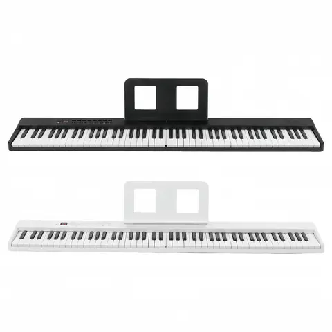 Miwayer 88 Keys Foldable Keyboard Piano Touch Sensitive Bluetooth MIDI USB 128 Tones Travel Practice Creation with Pedal