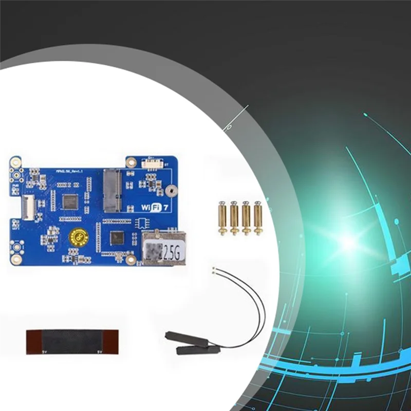 

Superb MPW2.5G For Raspberry Pi 5 Expansion Board PCIE To Wifi7 2.5G ETH HAT RTL8125 Support Wifi7 Wifi6 Wifi5 For RPI 5