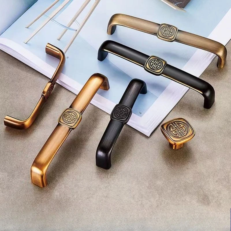 New Chinese Style Furniture Handles Double Happiness Pattern Handles for Cabinets and Drawers Dresser Shoe Cabinets Pulls