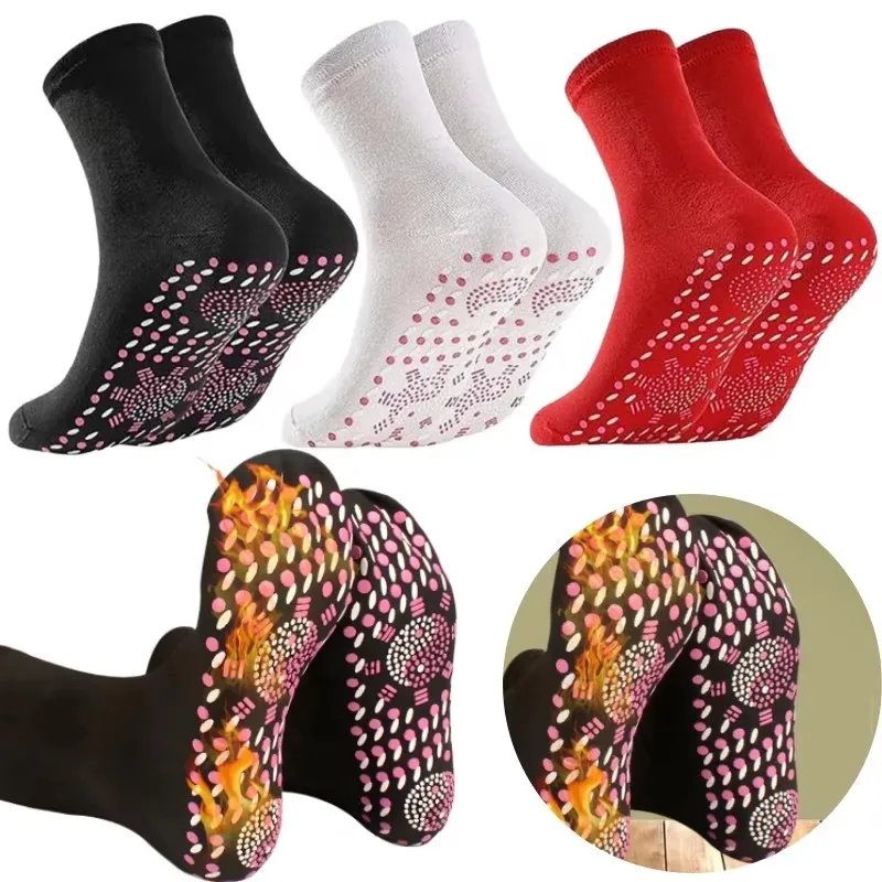 

1/2/3/4/5pairs Professional Socks Unisex Self-Heating Health Care Socks Magnetic Therapy Comfortable Breathable Foot Warm