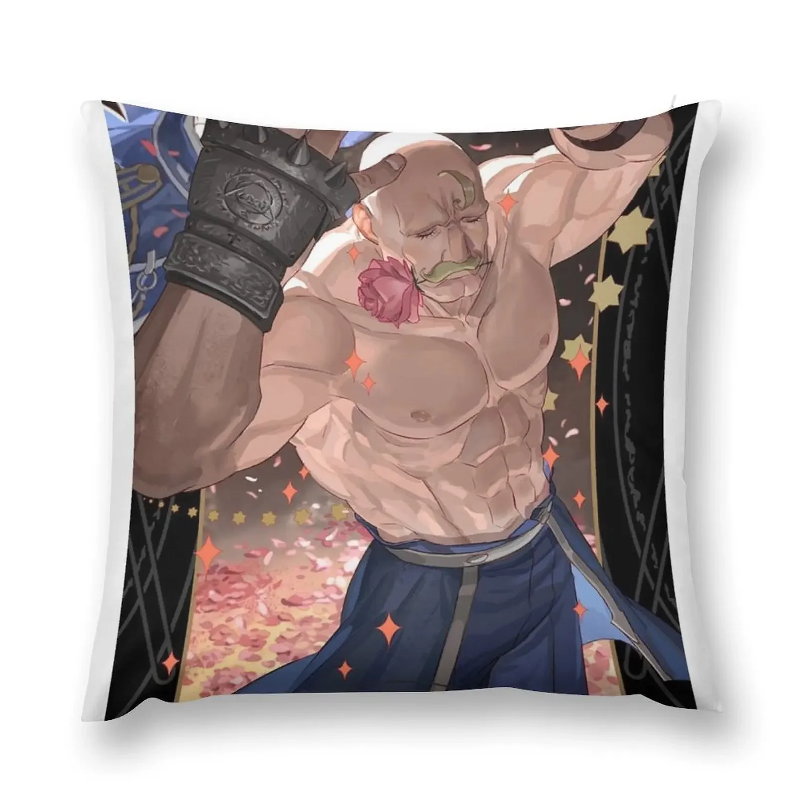 

Fullmetal Alchemist Brotherhood - Alex Louis Armstrong Throw Pillow Embroidered Cushion Cover Pillowcase Cushion pillow