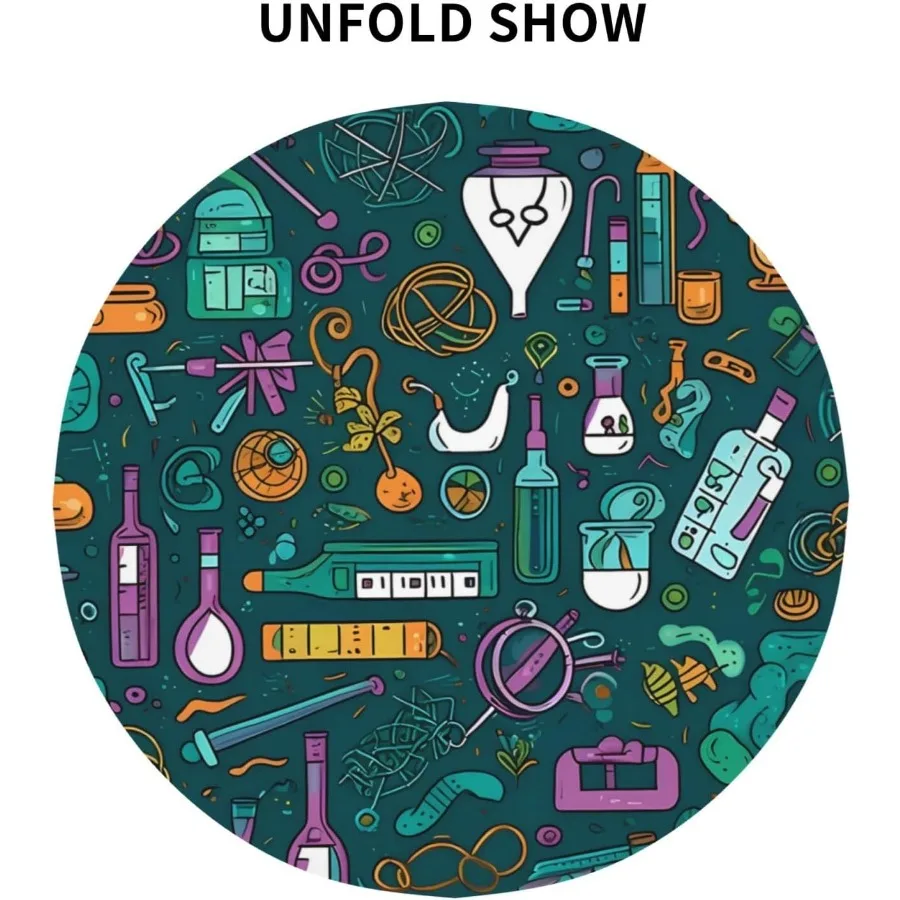 Taplak Meja Bulat 60 inci, Dapat Dicuci, Cocok untuk Meja 20 inci hingga 47 inci, untuk Ruang Makan, Sekolah, Dalam & Luar Ruangan