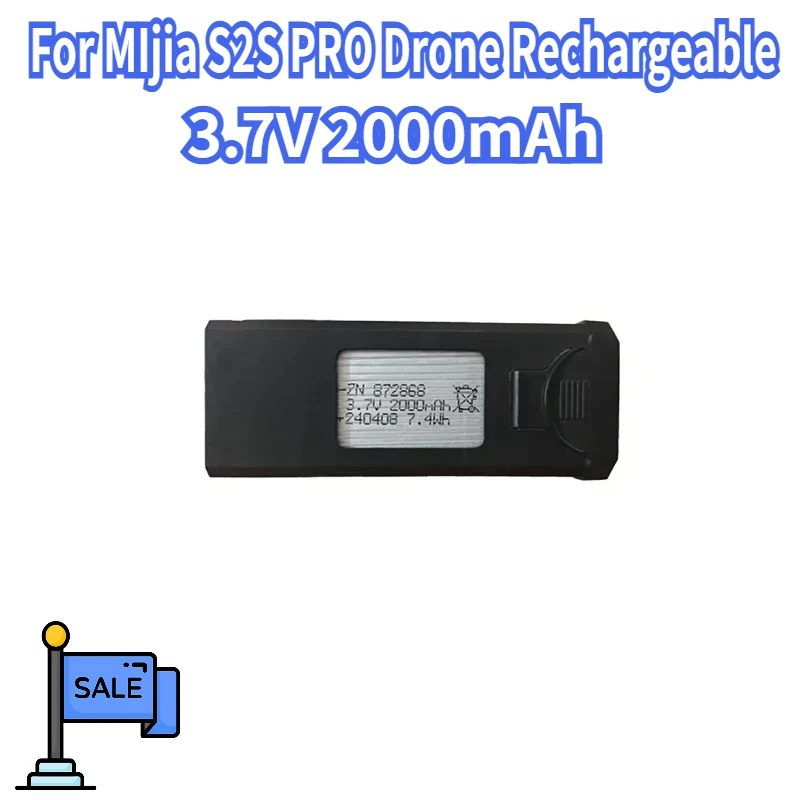 

S2S Drone GPS Profesional Battery 3.7V 2000mAh For MIjia S2S PRO Drone Rechargeable Li-po Battery Pack RC Quadcopter Accessories