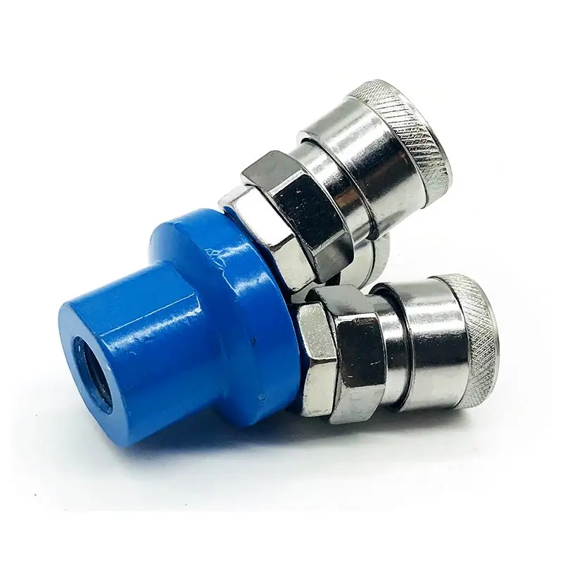Pneumatic Trachea Quick Connector SMY Round Tee Round Two Ventilation Air Compressor C Type Quick Connector