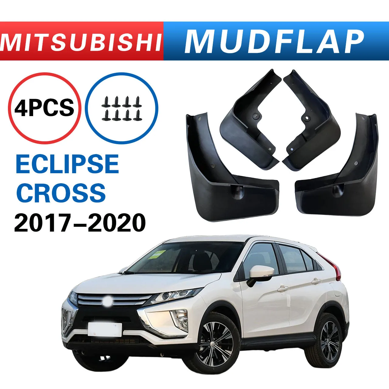 

For Mitsubishi Eclipse Cross 2017-2020 mudguard Splash proof mudguard, front and rear wheel fender