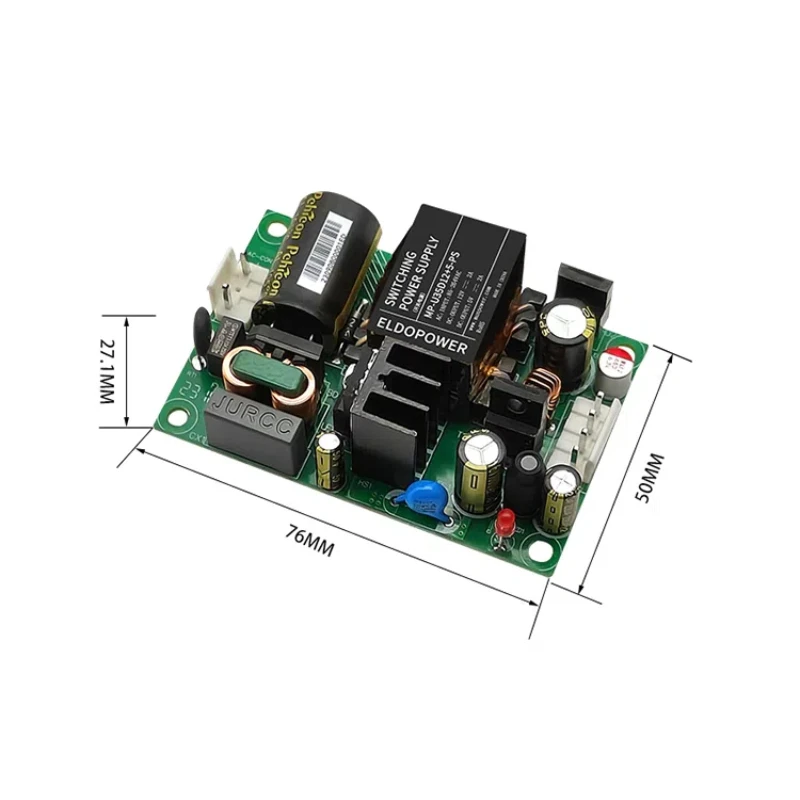 35W Dual Output Power Supply, 220V to 12V5V, Built-in Stable Voltage Isolation Adjustable ACDC Switch Power Supply Bare Board