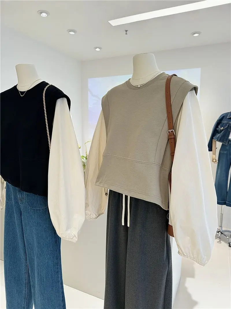 

Женские толстовки, топ, вязаный принт, тренировочные Sudaderas, женский галстук с v-образным вырезом, незаменимый разрез, разноцветная меховая подкладка