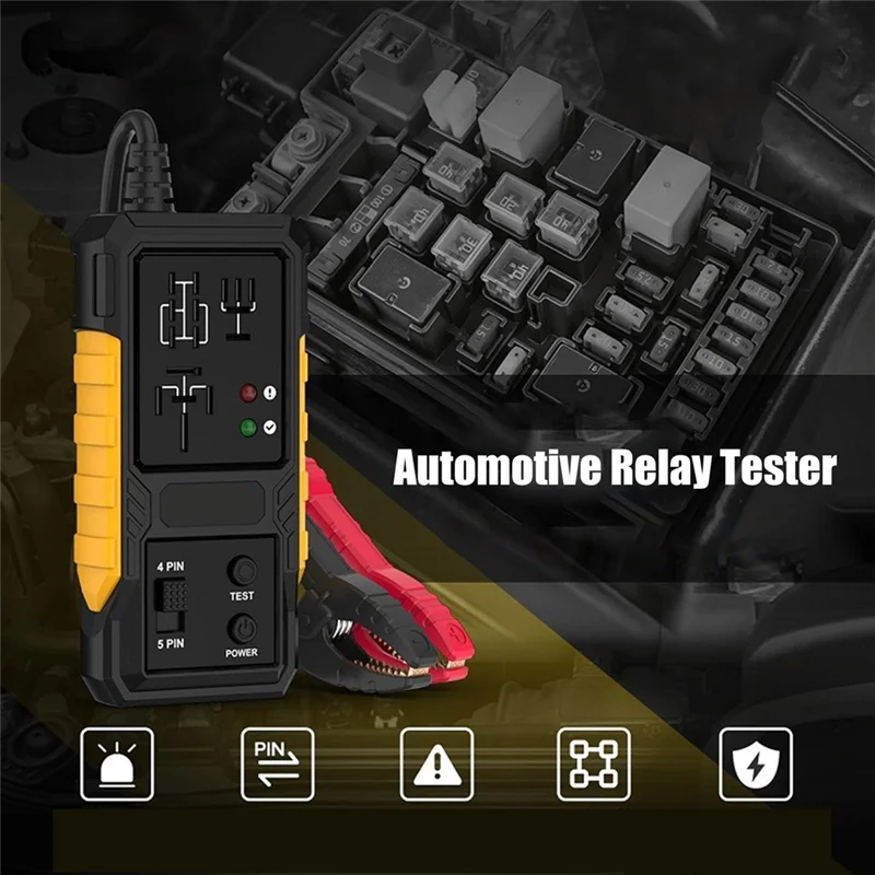 

ABGG-High-Precision Automotive Relay Tester, For Quick Battery Testing, Car Diagnostic Tool,12V Circuit Tester
