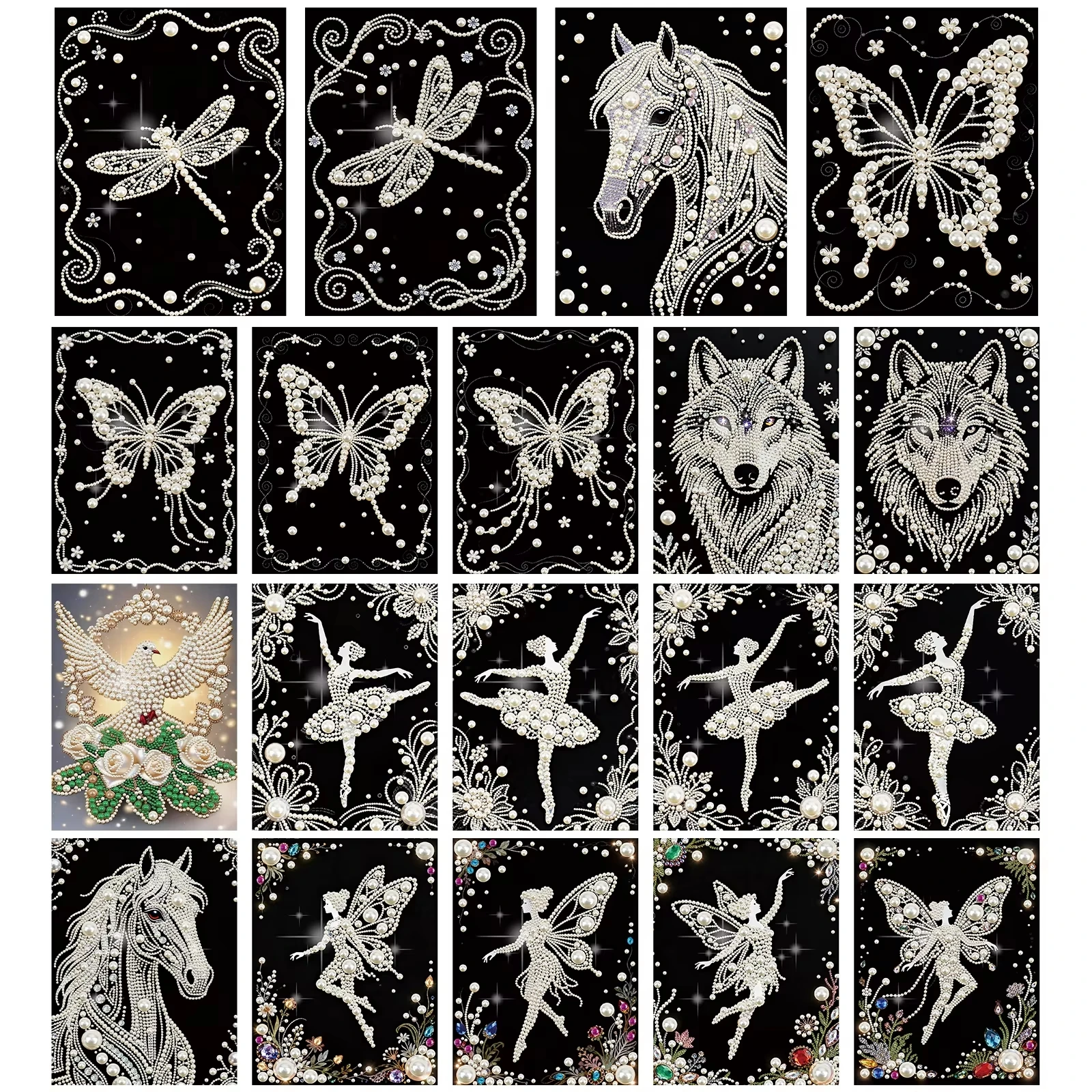 DIY Perlenmalerei-Kunstsets für Erwachsene Heimdekoration Perlen-Edelstein-Gemälde Bildkunst-Set 30x40cm Ohne Rahmen