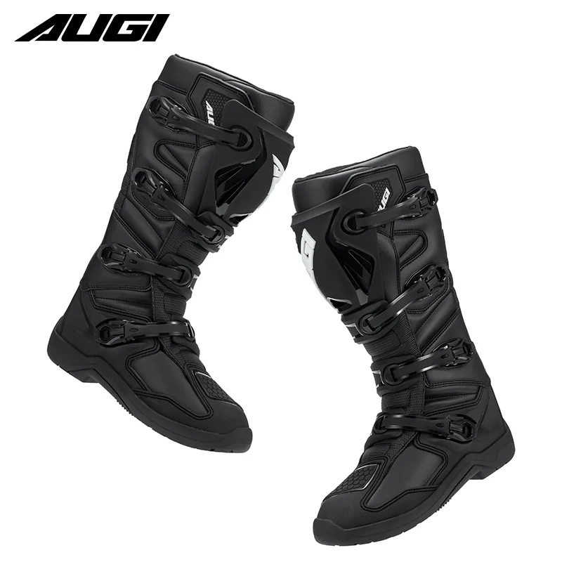 Motorcycle Motocross Boots Men Long Off Road Riding Boots Protective Anti Slip Racing Shoes for Enduro Dirt Bike ATV MX
