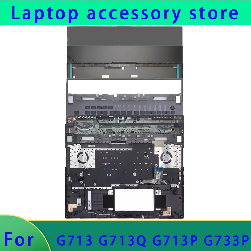 

Подходит для ноутбука серии ROG G713 G713Q G7130 G713P G733P, задняя крышка ЖК-дисплея, передняя панель, подставка для рук, нижняя крышка ABCD