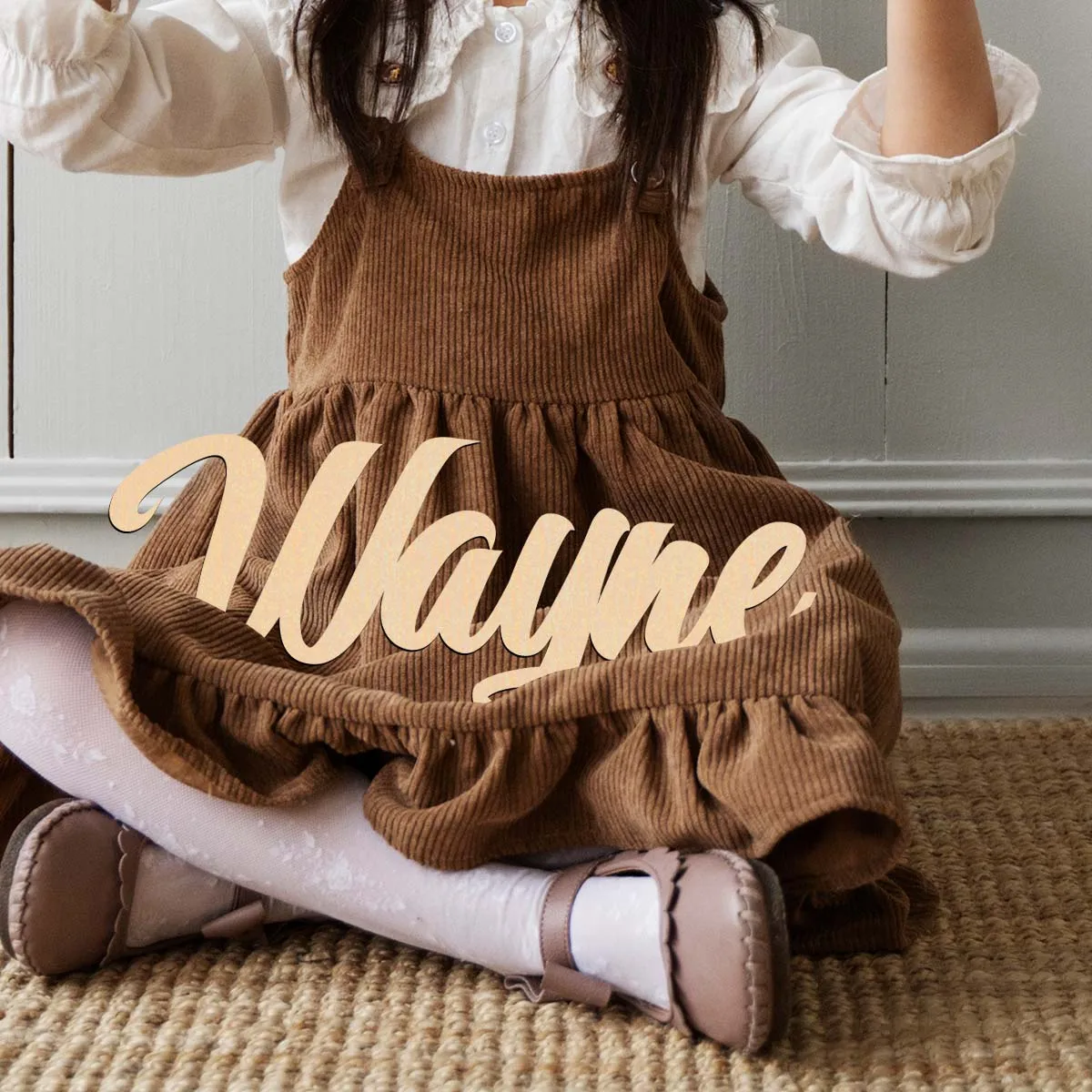 

1 PC cool wayne example Customized Name Wooden Plaque Wood Material Laser-Cut Sign Tabletop Decorative Plaque for Bedroom