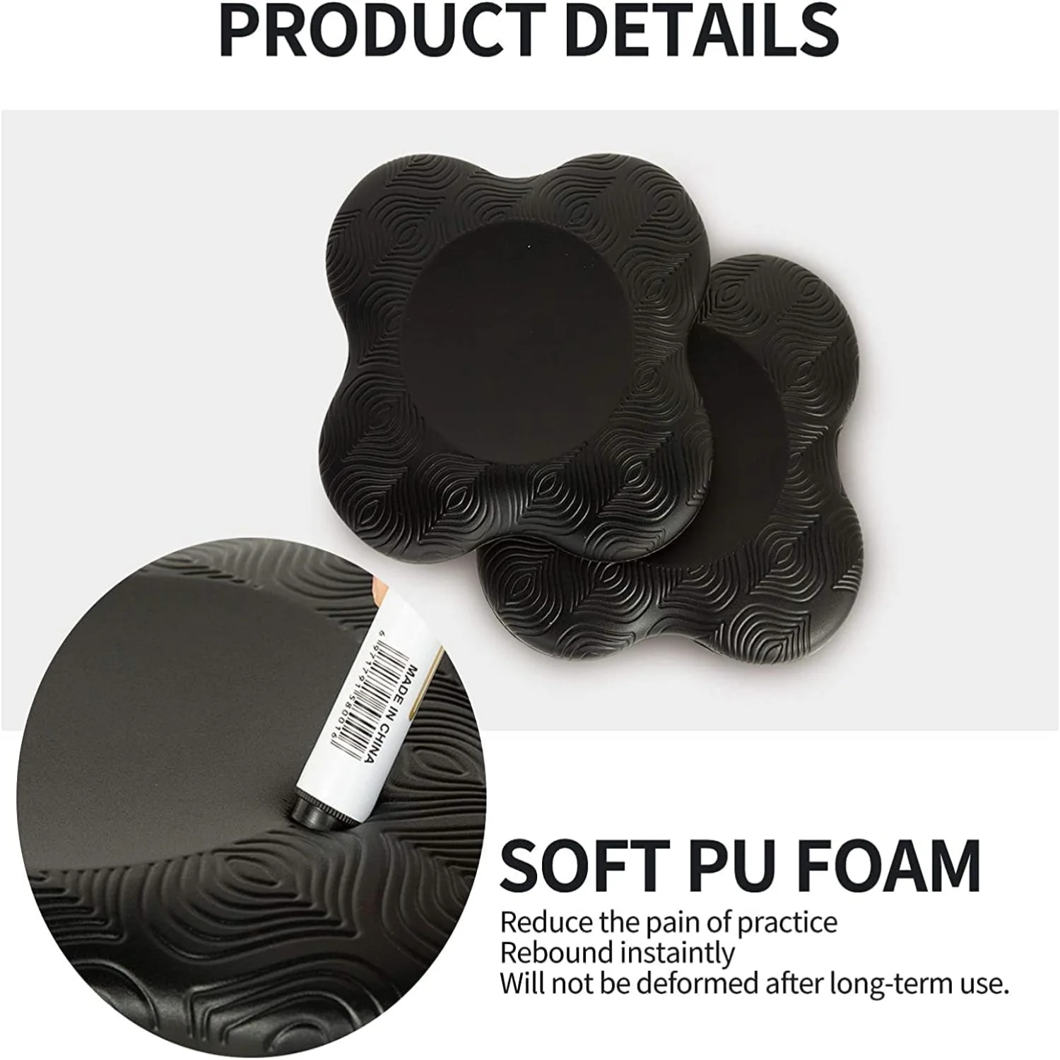 احصل على تجربة التمرين المثالية باستخدام اليوغا وسميكة للغاية ومريحة للغاية لليوجا والبيلاتس وإسفنج التمرين K