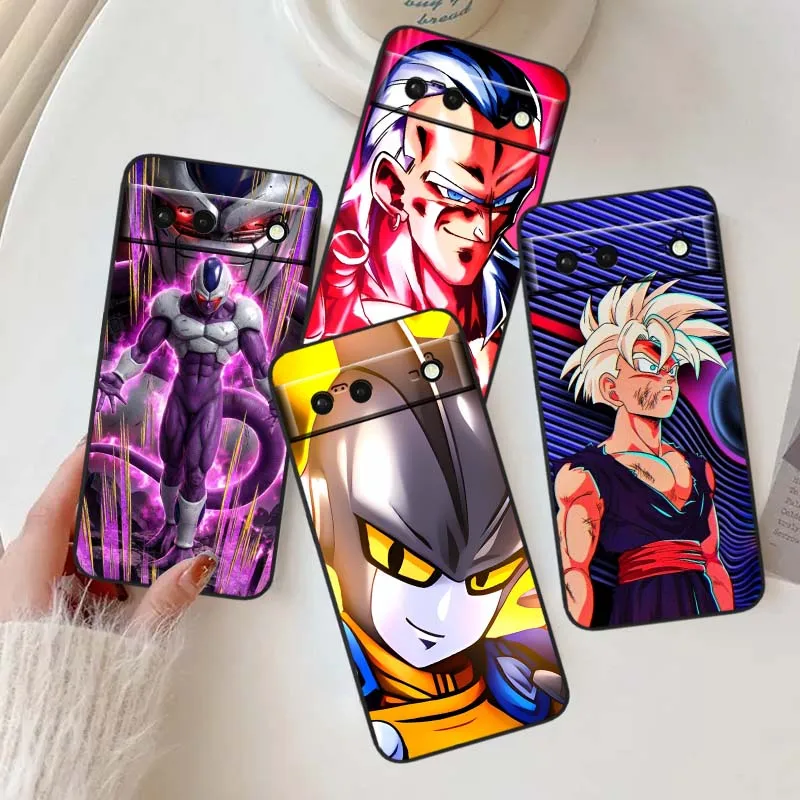

Dragon Ball Frieza‌ Vegeta For Google Pixel 9a 9 8A 8 7 7A 6 6A Pro XL 2024 5G Black Soft TPU Silicone Phone Case