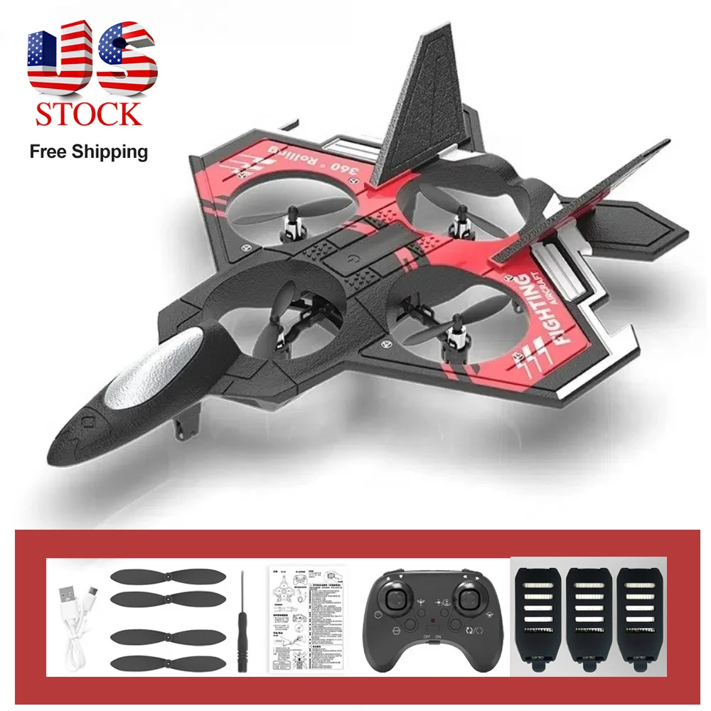 Four-Axis Drone RC AirPlane with Light for Kids and Beginners,RC Quadcopter Helicopter with Auto Hovering,Great Gift Toy for Boy