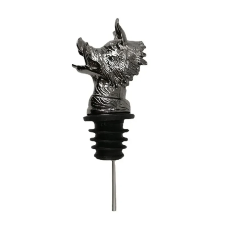 Creative Zinc Alloy Boar Head Wine Mouth Bar Family Pour Spouts Practical Bottle Stopper Art Gift