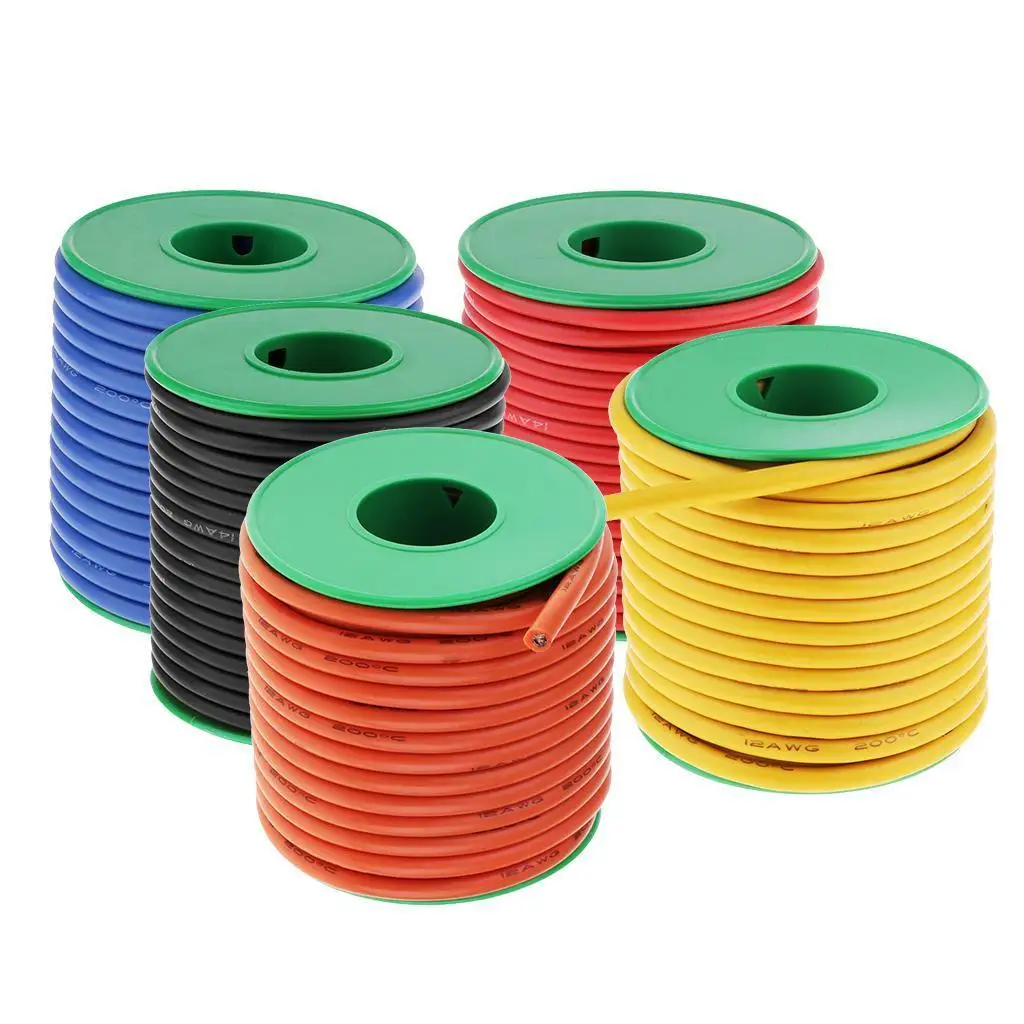 

12 Gauge Silicone Wire 23 ft 12 AWG Electrical Wire Flexible Silicone Wire