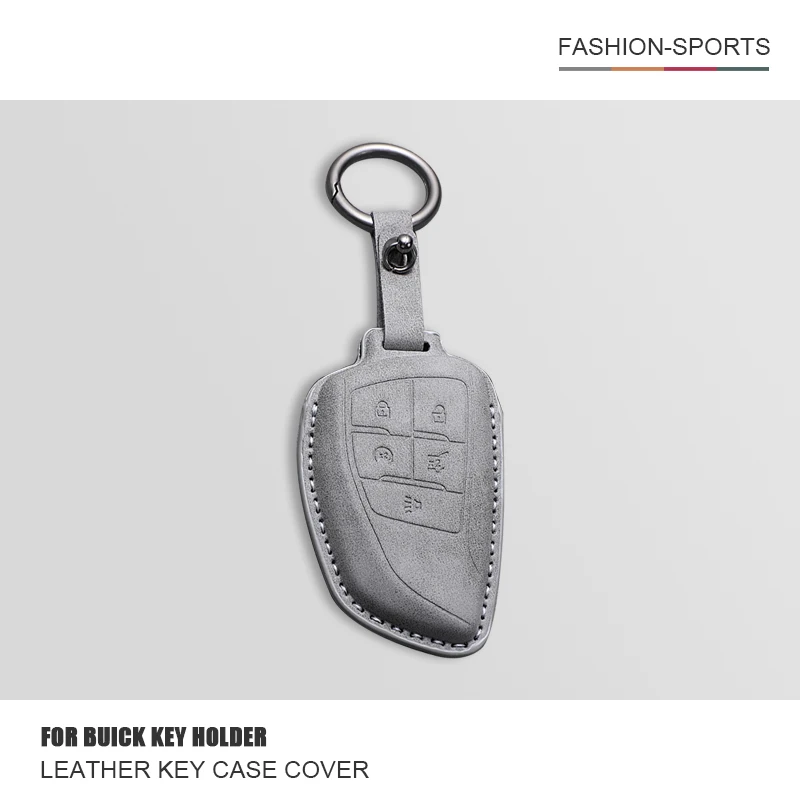 

Leather Car Key Cover Case For Chevrolet Tahoe Suburban GMC Yukon For Buick Envision S Plus Avenir Chevy Tahoe Key Protector Fob