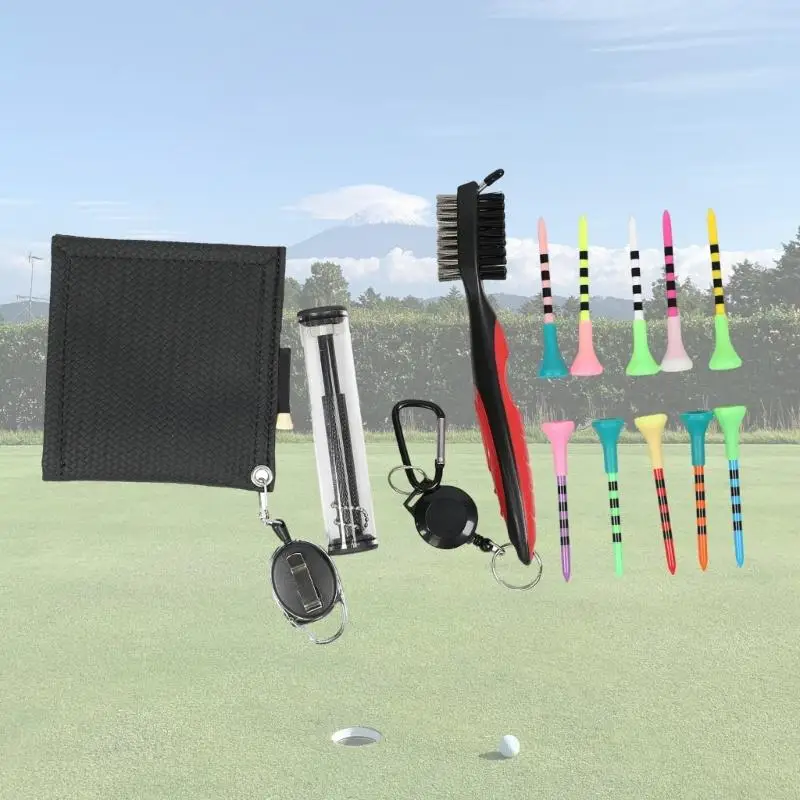 

2025 New 4pcs Golf Swing Grooves Cleaner Professional Portable Golf Club Cleaner Brush