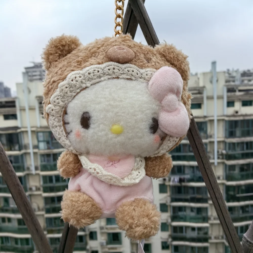 Sanrio Baby Kuromi Melody Hellokitty พวงกุญแจการ์ตูนน่ารักตุ๊กตาพวงกุญแจ Cinnamoroll กระเป๋าเป้สะพายหลังกระเป๋ารถจี้ตุ๊กตาของเล่นเด็กผู้หญิง